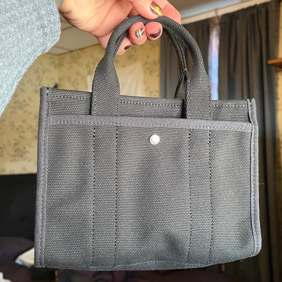 Coach Black Canvas Tote Bag MINI - Picture 3 of 7